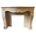 Yellow Verona Marble Fireplace Surround