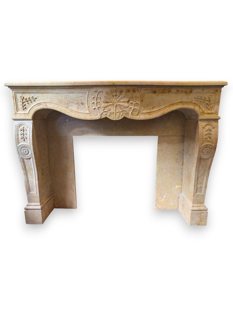 Yellow Verona Marble Fireplace Surround
