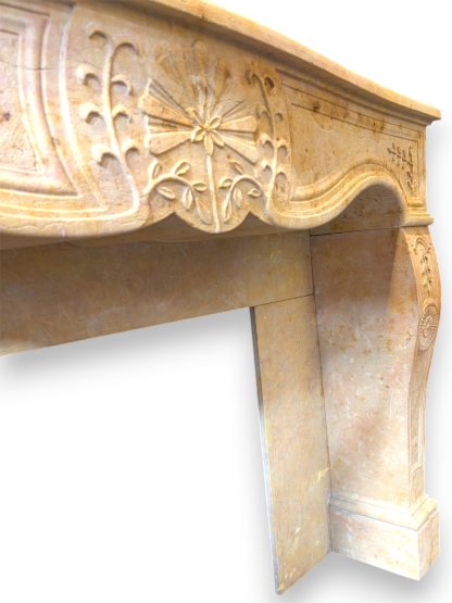 Yellow Verona Marble Fireplace Surround
