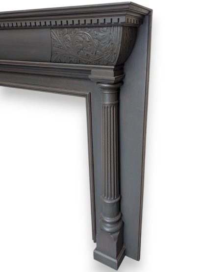 Neoclassical Oak Fireplace Surround