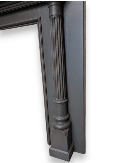 Neoclassical Oak Fireplace Surround