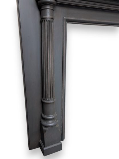 Neoclassical Oak Fireplace Surround