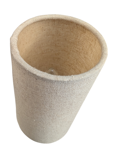 Pair of Modern Taper Linen Shade Sconces